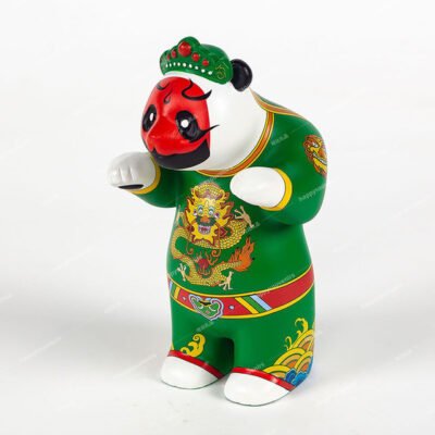 Creative Gift Hand Painting Small Lovely Panda Resin Souvenir