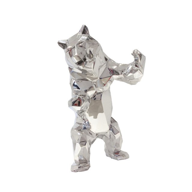 Custom Standing Brown Bear Resin Sculpture Decoration Items