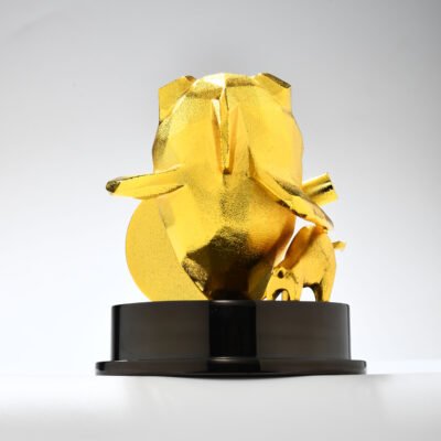 Golden Customized Animal Sclupture Awards and Trophies