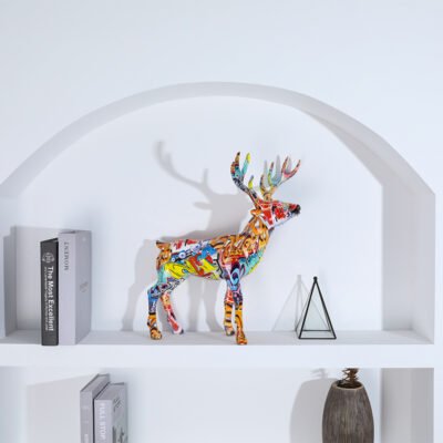 Creative Home Furnishings Elk Resin Crafts Animal Ornament