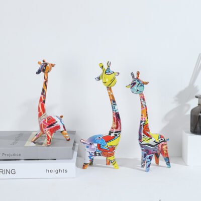 Creative European and American Animal Three Deer Resin Crafts