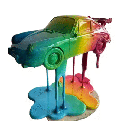 Custom Large Cartoon Fiberglass Sculpture Outdoor Hotel Welcome Decorations