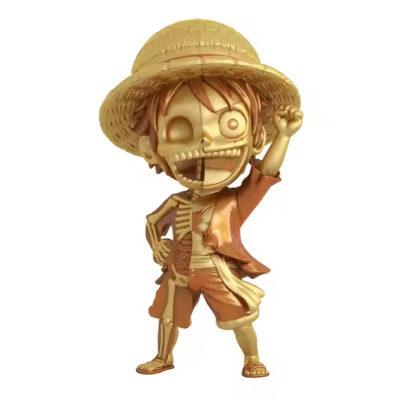 High Quality Gold Vinyl Figurine OEM Design Japan Manga Collection Anime