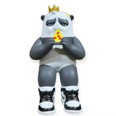 Urban Custom 3D PVC Sitting Panda Vinyl Collectible Art Figurine