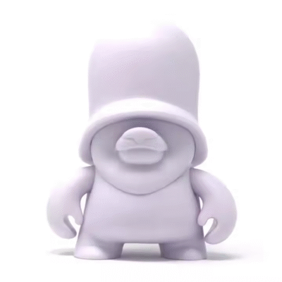 Blank DIY Vinyl Toy Action Figure Custom Design Blank Vinyl Toy