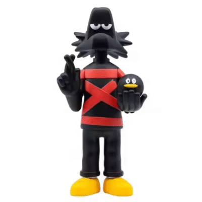 Custom Black Style Art Designer Soft Vinyl PVC Action 3D Cartoon Toy