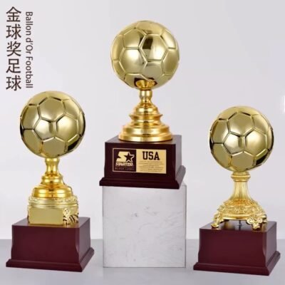 Exquisite Gold Football Trophy Excellent for Football Tournaments
