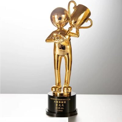 Creative Honor Gold Trophy Figurine Statue Cup Awards