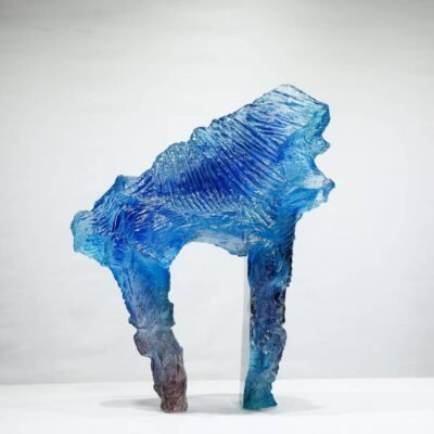 Transparent Home Decor DIY Blue Craft Tabletop Desk Resin Decor