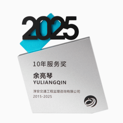 New Design Premium Custom Silver Metal Annual Individual Trophy