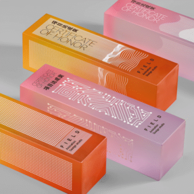 Custom-Made Bubble-Free Awards Luxury Clear Resin Trophies